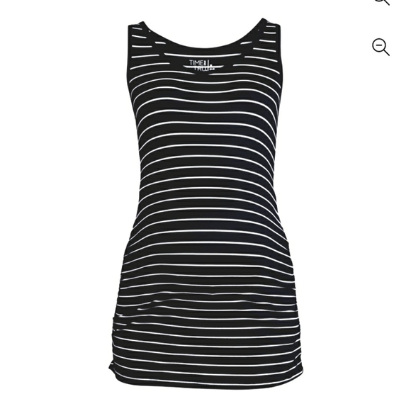 Size Medium New Maternity Striped Shirt & Shorts - Picture 4 of 6